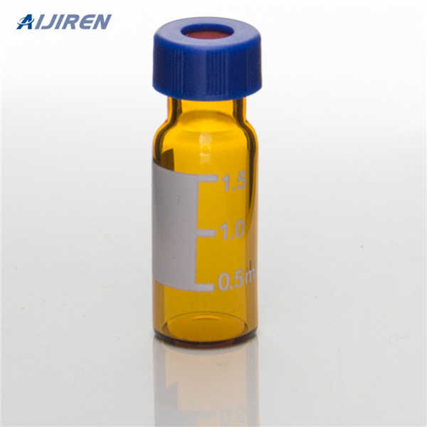 11mm chromatography crimp seal vial PTFE/red rubber septa